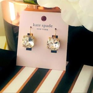 🎀 Kate Spade ♠️ Square Clear Zirconia Drop Earrings